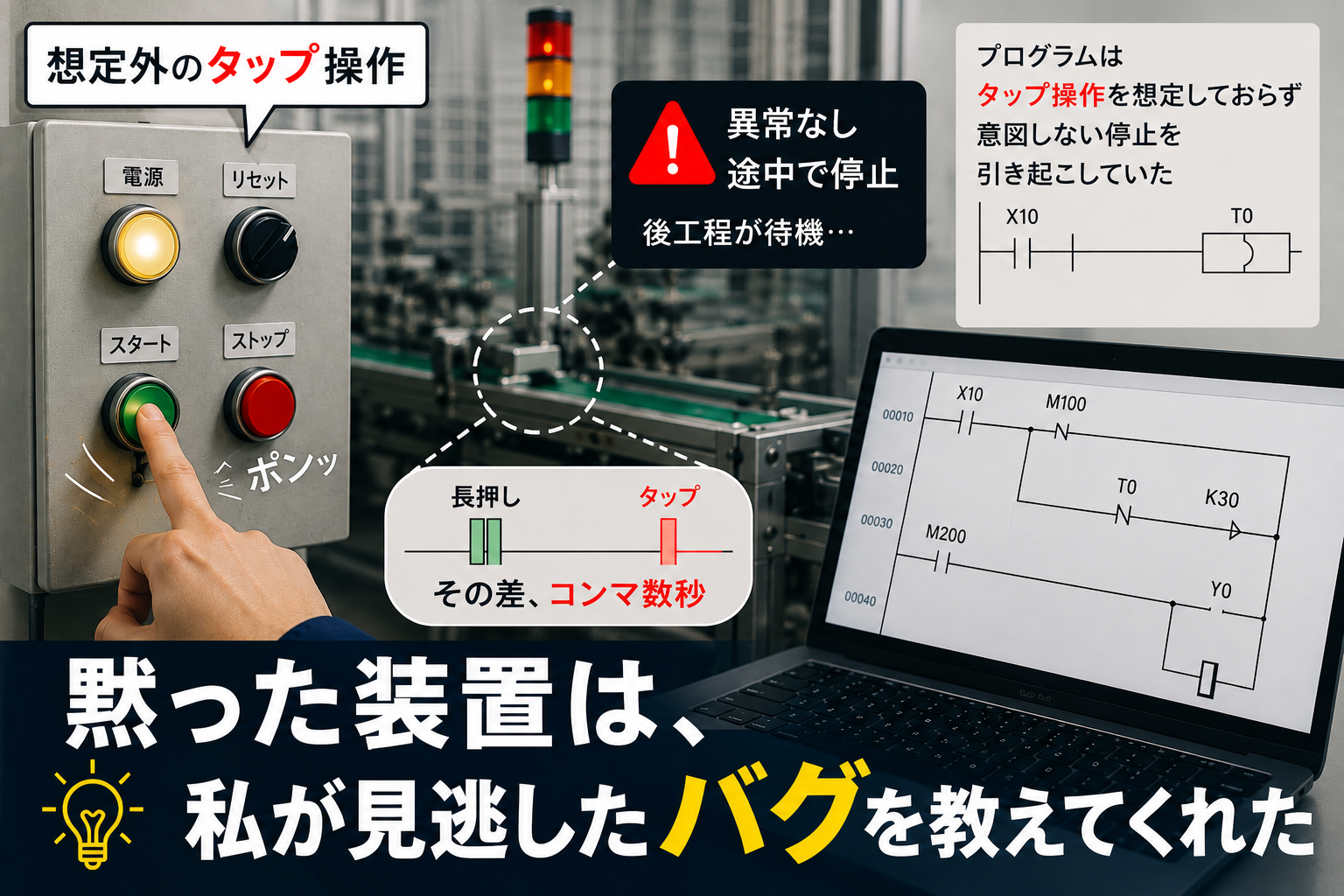 想定外だったタップ操作